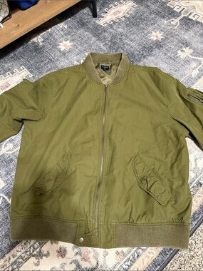 J. Crew Olive Green Bomber Jacket